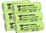 6X Batteria Ricaricabile Gp 2/3 Aaa 1,2V / 400Mah GP40AAAM Micro Batteria Ricaricabile Nimh Altezza 29,7Mm