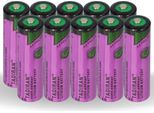 10X Tadiran Batteria Al Litio 3,6V Sl 760/S Aa - Cellula Lisocl2 2200Mah
