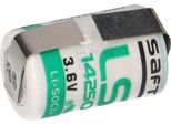 Batteria Saft Al Litio 3,6V Ls 14250 1/2AA - Cella Con Etichetta A Saldare A U