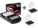 Xcell BC-X1000 Pro Batteria E Caricatore Usb + 8X Lsd Plus Mignon Aa 2550Mah Batterie + 2 Scatole