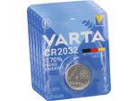 5X Varta Cella A Bottone Al Litio 3V Cr 2032 Dl 2032 Ecr 2032 L14 Ea - 2032C Litio 5004LC