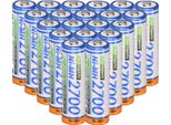20X Batteria Ricaricabile Panasonic Aa Mignon BK-3HGAE/BF1 Ni-Mh 1,2V 2700Mah