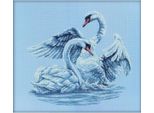 Rto Set Punto Croce "Fedeltà Al Cigno"" M210, Motivo Di Conteggio, 40X35 Cm"