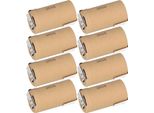 8X Panasonic Akku Sub-C 1.2V 3000Mah PBK300SCEY1 Pp Nimh Z-LöTfahne