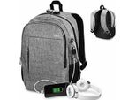 Subblim Urban Lock Zaino Per Computer Portatili Fino A 16" / Porta Usb/ Antifurto/ Grigio"