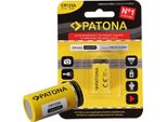 Patona Batteria Ricaricabile Agli Ioni Di Litio 3,7V CR123A 16340 Cella 700Mah 2,59Wh