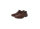 Rieker Scarpa Da Uomo Stringata Elegante Con Cuciture Decorative Scarpa Bassa 13200, Misura:42 Eu, Colore:Marrone