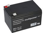 Batteria Al Piombo Multipower MPL12-12 12V 12Ah Pb