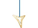 Georg Jensen - Ornamento Natalizio Stella A 3 Punte 2021, Placcato Oro