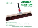 Scopa Stradale Novaliv 60 Cm I Scopa Con Manico Estensibile I Arenga-Elaston Nero-Rosso I Grosso I Scopa Industriale Scopa Per Spazzare Scopa Da Giardino Scopa Da Cantiere