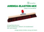 Scopa Novaliv Arenga Con Testa Elaston Da 60 Cm I Scopa Senza Manico I Arenga-Elaston Nero-Rosso I Grosso I Scopa Da Strada Scopa Industriale Scopa Per Spazzare Scopa Da Giardino Scopa Da Cantiere