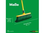 Novaliv Set Scopa Ad Artiglio 30 Cm In Plastica Con Manico Telescopico Setole Curve Scopa Da Giardino Scopa Da Strada Scopa Per Spazzare Scopa Per Foglie (1, Scopa Da 30 Cm Con Manico)