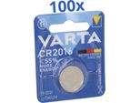100X Varta CR2016 Pile A Bottone Al Litio 3V 100 Pezzi 1 Blister