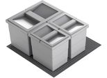 Cestino Hailo 3201624 Allegro 220 Inserto 2X 6,5 + 14 L Grigio Chiaro