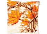 Vervaco Cuscino A Punto Croce "Foglie D'autunno"", Disegno Di Ricamo Pre-Disegnato, 40X40Cm"
