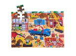 Bigjigs Toys Puzzle Da Pavimento Del Cantiere 48 Pezzi