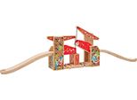 Bigjigs Rail Doppio Ponte Di Sollevamento Graffiti