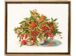 Set Punto Croce Eva Rosenstand "Bacche D'oro"", Schema Di Conteggio, 40X50Cm"