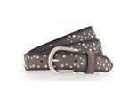 Vanzetti Pelle Cintura 25Mm Rivet Belt W105 Taupe Grigio