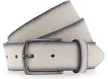 Vanzetti Pelle Cintura 35Mm Leather Belt W95 Eggshell Avorio