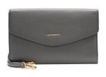 Lazarotti Pelle Pochette Borsa A Tracolla Bologna Leather Clutch Grey Grigio
