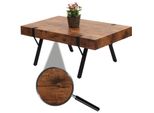 Couchtisch MCW-L54, Wohnzimmertisch Beistelltisch Sofatisch, Metall 43X110X60Cm ~ Dunkle Wildeiche