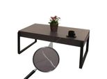 Couchtisch MCW-L53, Wohnzimmertisch Beistelltisch Sofatisch, Metall 43X110X64Cm ~ Marmor-Optik Grau