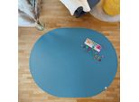 Tappeto Ovale Per Gattonare Sanosoft 160X200Cm Azzurro