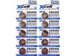 10X CR2450, Batteria A Bottone Al Litio 3V / 620Mah (2X Confezione Da 5)