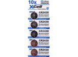 50X CR2430, Cella A Bottone Al Litio 3V / 290Mah (10X Confezione Da 5)