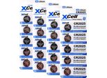 20X CR2025, Cella A Bottone Al Litio 3V / 170Mah (4X Confezione Da 5)