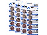 20X CR2450, Cella A Bottone Al Litio 3V / 620Mah (4X Confezione Da 5)