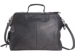 Harold's Pelle Borsa Da Ufficio Country Framebag Businessbag Black Nero