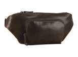 Leonhard Heyden Pelle Marsupio Borsa A Tracolla Porto Crossbag Greybrown Marrone Scuro