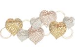 Mauro Ferretti Pannello Da Parete Cuori 91X2,5X39,5 Cm Multicolore