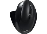 Port Connect Professional - Mouse Verticale - Ergonomico - Per Destrorsi - Ottico - 5 Pulsanti - Senza Fili - 2,4 Ghz,