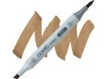 Copic Ciao Pennello E Scalpello Bifacciale, E57 Noce Chiaro