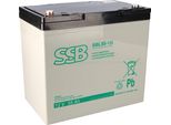 Batteria Al Piombo Ssb Sbl 55-12I Batteria Agm Con Attacco A Vite M6 - 12V 55Ah