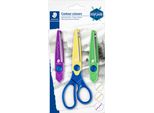 Staedtler 965-S BK-C Set Di Forbici Contour Design Journey, Set Da 3