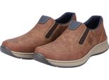 Rieker Scarpe Slip-On Uomo In Pelle Finta Marrone Taglia: 42