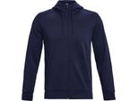 Under Armour Ua Armour Fleece Fz Felpa Con Cappuccio-Nvy - L