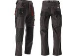 Pantaloni Da Lavoro Basalt Neri/Rossi Taglia S