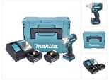 Makita DTW301RTJ Avvitatore A Impulsi Bl 18V Lxt 330Nm 5Ah 2 Bat. Makpac 1/2" A Sfera"