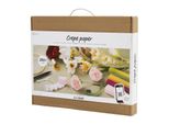 Set Per La Creazione Di Fiori In Carta Crespa, Incl. Materiali, Strumenti E Istruzioni