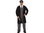 Cappotto Da Gangster Anni '20 Carnevale Retrò, Taglia: 54 - 56 (Xl) Colore: Nero