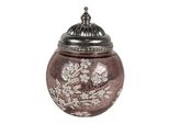 Lanterna Led Clayre & Eef Ø 11X15 Cm Vetro Rosa