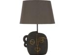 Lampada Da Tavolo Mauro Ferretti Tribal E27 Ø 30,5X46 Cm Marrone Oro