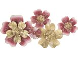 Mauro Ferretti Pannello Da Parete Lobi 91,4X6,4X50,8 Cm Rosa Scuro Oro