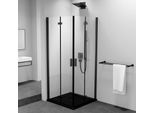 Zoom Black Cabina Doccia Angolare 700X700 Mm, Ingresso Ad Angolo
