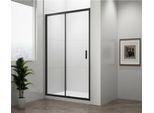 Easy Black Porta Ad Incasso 1500 Mm, Vetro Trasparente